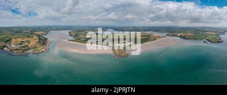A panorama landscape view of Inchydoney Beach in County Cork of southwestern Ireland Stock Photo