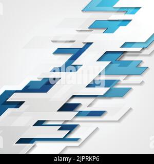 Abstract geometric corporate technology vector modern background Stock Vector