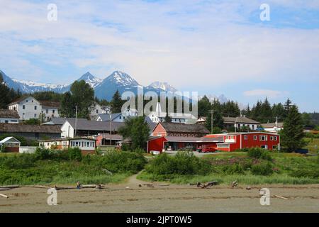 View of Haines, Alaska, United States Stock Photo