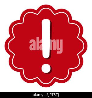 Warning sign icon attention alert warnings exclamation mark, important information Stock Vector