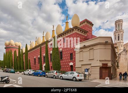 Figueres, Spain - August 23, 2022 Salvador Dalí theater museum in Figueres, Catalonia, Spain Stock Photo