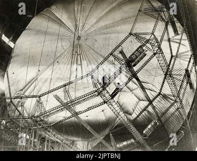 The ill fated British airship R101, which crashed in France on its ...
