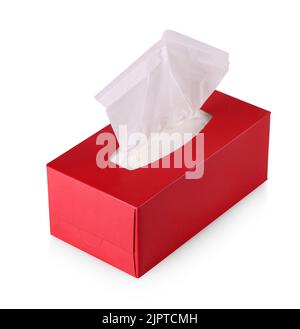 The Red Cleaning wipes isolated on white background Stock Photo