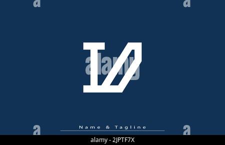 Alphabet letters Initials Monogram logo ID , DI Stock Vector