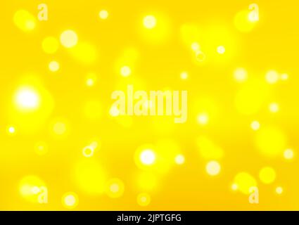 Abstract background golden bokeh blur effect celebration festival party wallpaper backdrop pattern graphic design vector illustration EPS10 Stock Vector