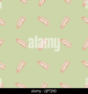 Beret engraved seamless pattern. Vintage headdress in hand drawn style. Sketch texture for fabric, wallpaper, textile, print, title, wrapping paper. V Stock Vector
