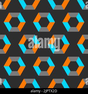 Seamless pattern with hexagons Stock Vector