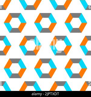Seamless pattern with hexagons Stock Vector