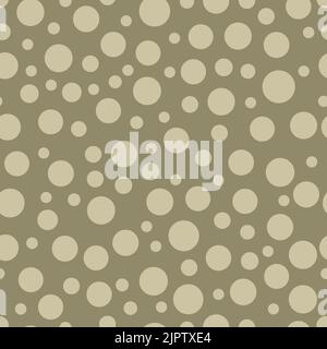 Polka dot seamless golden pattern Stock Vector
