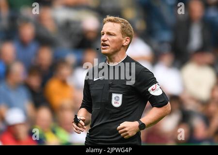 Swansea, UK. 20th Aug, 2022. Referee John Busby during the game in Swansea, United Kingdom on 8/20/2022. (Photo by Mike Jones/News Images/Sipa USA) Credit: Sipa USA/Alamy Live News Stock Photo