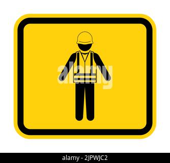 Symbol Wear Life Jacket Isolate On White Background Stock Vector