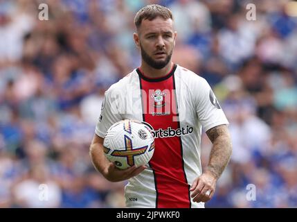 Leicester, UK. 20th Aug, 2022. Adam Armstrong of Southampton during the Premier League match at the King Power Stadium, Leicester. Picture credit should read: Darren Staples/Sportimage Credit: Sportimage/Alamy Live News Stock Photo