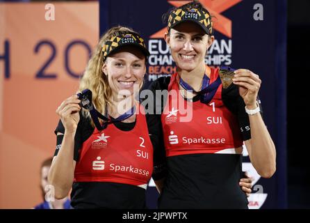 MUNICH, GERMANY - AUGUST 20: Nina Brunner of Switzerland, Tanja ...