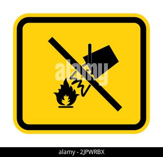 Water to extinguish the fire Stock Vector