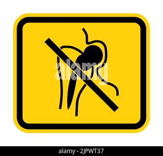 No Access For People With Metallic Implants Stock Vector
