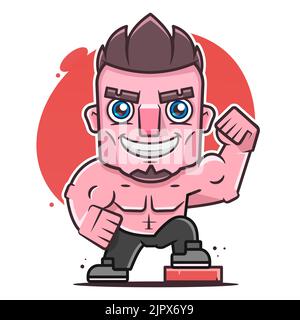 Arm muscle line icon, fitness and bodybuilder, biceps sign vector graphics, editable stroke linear icon, eps 10 Stock Vector