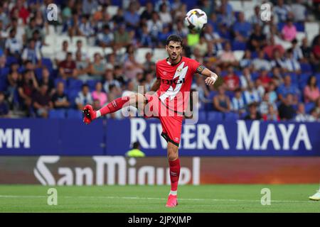 Alejandro Catena of Rayo Vallecano during the La Liga match between ...