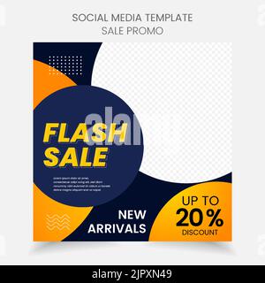 Social media banner advertising purpose business promotion template design. Stock Vector