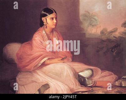 Thomas Hickey - 'An Indian Lady (Indian bibi Jemdanee)' Stock Photo