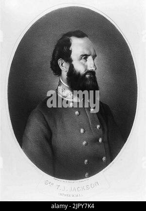 Thomas ''Stonewall'' Jackson Stock Photo