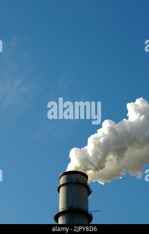 TECO Power Big Bend Power Station in Florida with scurbbers making 1900 Megawatts from 4 plants on Tampa Bay Stock Photo