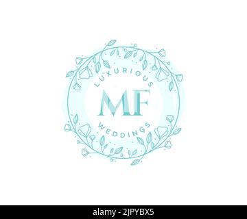 MF Initials letter Wedding monogram logos collection, hand drawn modern  minimalistic and floral templates for Invitation cards, Save the Date,  elegant Stock Vector Image & Art - Alamy