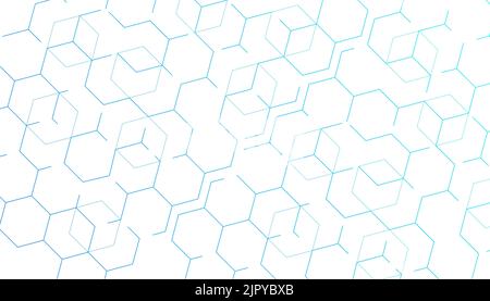 Abstract lines connect on white background. Technology connection digital concept. Stock Vector