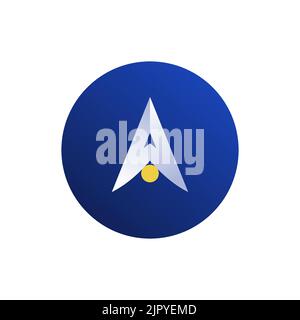 Alpha Finance Lab (ALPHA) icon isolated on white background. Stock Vector
