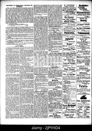 Tidning för Wenersborgs stad och län 1888-10-04 4 Stock Photo
