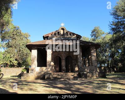 The church in Gondor city, Ethiopia Stock Photo