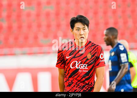 Mallorca, Mallorca, Spain. 20th Aug, 2022. MALLORCA, SPAIN - AUGUST 20: Kang-in Lee of RCD Mallorca during in the match between RCD Mallorca and Real Betis of La Liga Santander on August 20, 2022 at Visit Mallorca Stadium Son Moix in Mallorca, Spain. (Credit Image: © Samuel CarreÃ±O/PX Imagens via ZUMA Press Wire) Stock Photo