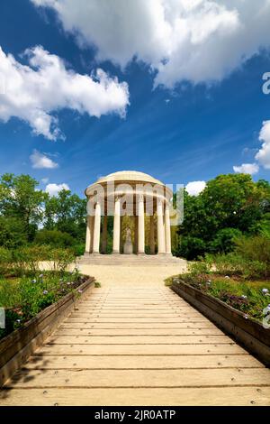 The Palace of Versailles. Paris France. The temple of love at Petit Trianon Stock Photo