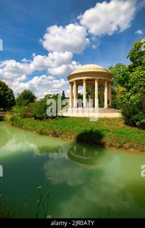 The Palace of Versailles. Paris France. The temple of love at Petit Trianon Stock Photo