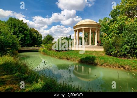 The Palace of Versailles. Paris France. The temple of love at Petit Trianon Stock Photo