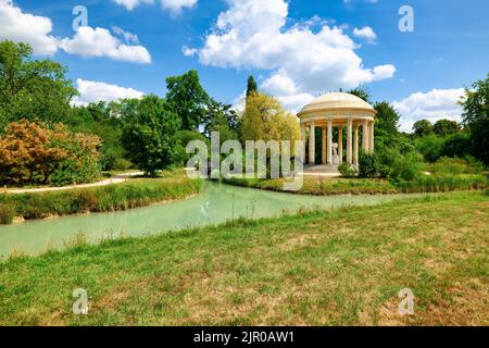 The Palace of Versailles. Paris France. The temple of love at Petit Trianon Stock Photo