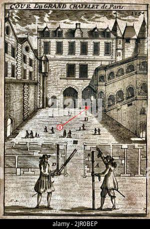 Toise - Cour Grand Châtelet Stock Photo