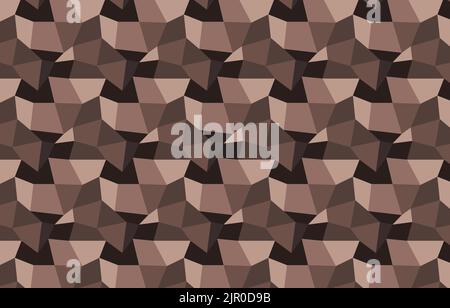 Brown Polygonal Mosaic geometric Background, Vector illustration, For cover design, book design, website background, CD cover or advertising. Stock Vector