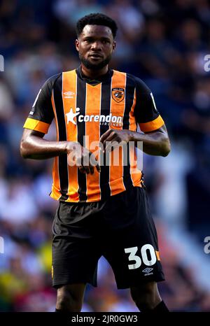 Hull City's Benjamin Tetteh during the Sky Bet Championship match at The Hawthorns, West Bromwich. Picture date: Saturday August 20, 2022. Stock Photo