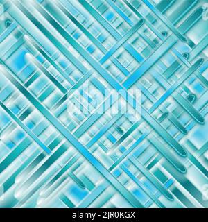 Blue turquoise glossy stripes abstract technology background. Geometric concept vector design Stock Vector
