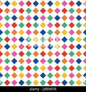 Abstract vector pattern design. Seamless pattern with colorful simple shapes. Geometric shape modern stylish texture. Stock Vector