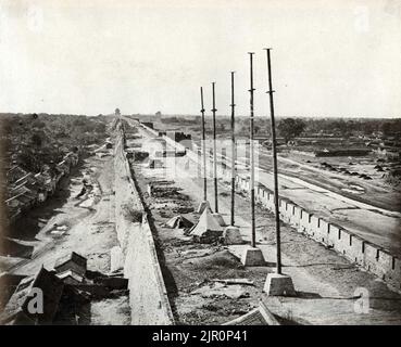 Top of the Wall from Anting Gate, Peking Stock Photo