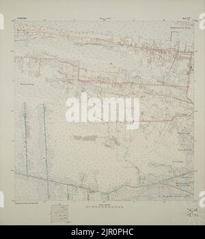 Topografische Kaart van Suriname (1916-1920) - Blad VII d5 Stock Photo