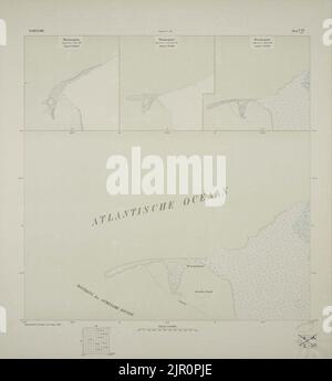 Topografische Kaart van Suriname (1916-1920) - Blad VII a6 Stock Photo