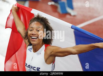 Renelle Lamote of France Silver medal during the Athletics, Women's 800m at the European Championships Munich 2022 on August 20, 2022 in Munich, Germany - Photo Laurent Lairys / DPPI Stock Photo