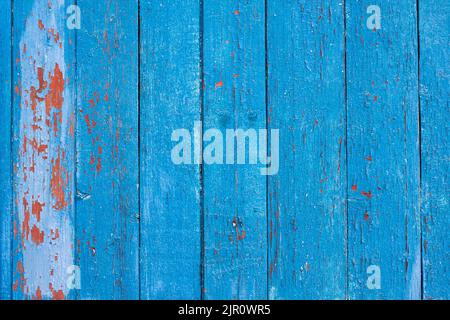 Old wooden board background with cracked paint Stock Photo