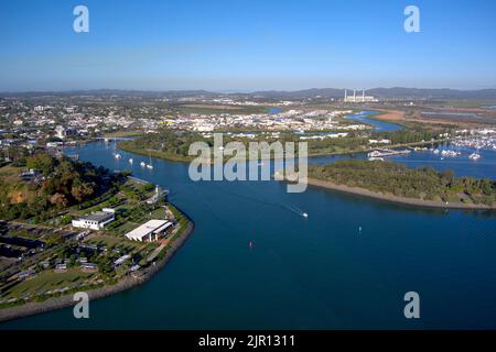 Aerial of East Shores Parklands at Gladstone Queensland Australia Stock Photo