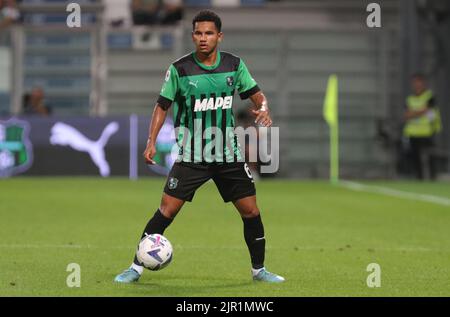 Foto Michele Nucci/LaPresse 20 Agosto 2022 - Reggio Emilia, Italia  sport calcio  Sassuolo Calcio u.s. Vs. Lecce u.s. - Campionato di calcio Serie A TIM 2022/2023 - stadio &#x201c;Mapei&#x201d; Nella foto: Rogerio (Sassuolo C.u.s.)   Photo Michele Nucci/LaPresse  August 20, 2022 - Reggio Emilia, Italy  sport soccer  Sassuolo calcio u.s. Vs. Lecce u.s.  - Italian Football Championship League A TIM 2022/2023 - &#x201c;Mapei&#x201d; stadium In the pic: Rogerio (Sassuolo C.u.s.) Stock Photo