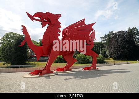 Welsh Red Dragon Stock Photo