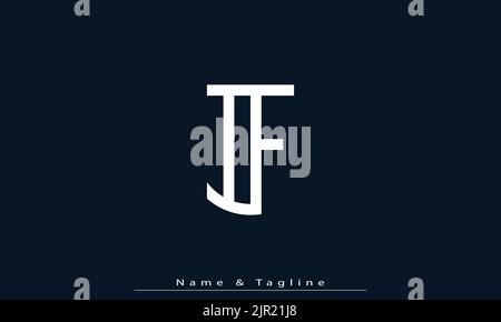 Alphabet letters Initials Monogram logo IF , FI Stock Vector