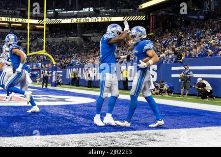 Indianapolis Colts tight end Farrod Green (41) in action against the  Detroit Lions during an NFL preseason football game, Friday, Aug. 27, 2021,  in Detroit. (AP Photo/Rick Osentoski Stock Photo - Alamy